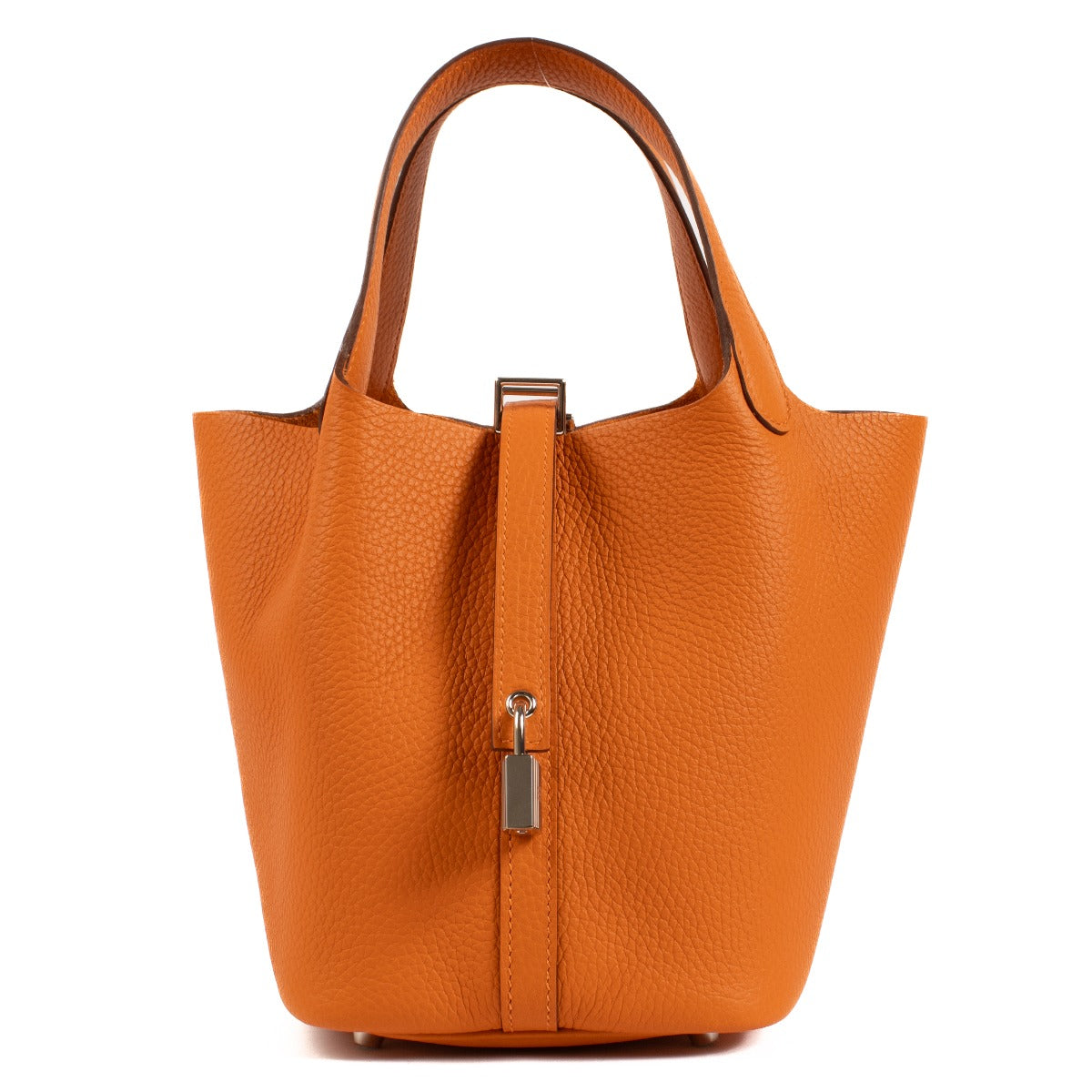 Hermès Picotin Lock 18 Oranje Clemence PHW