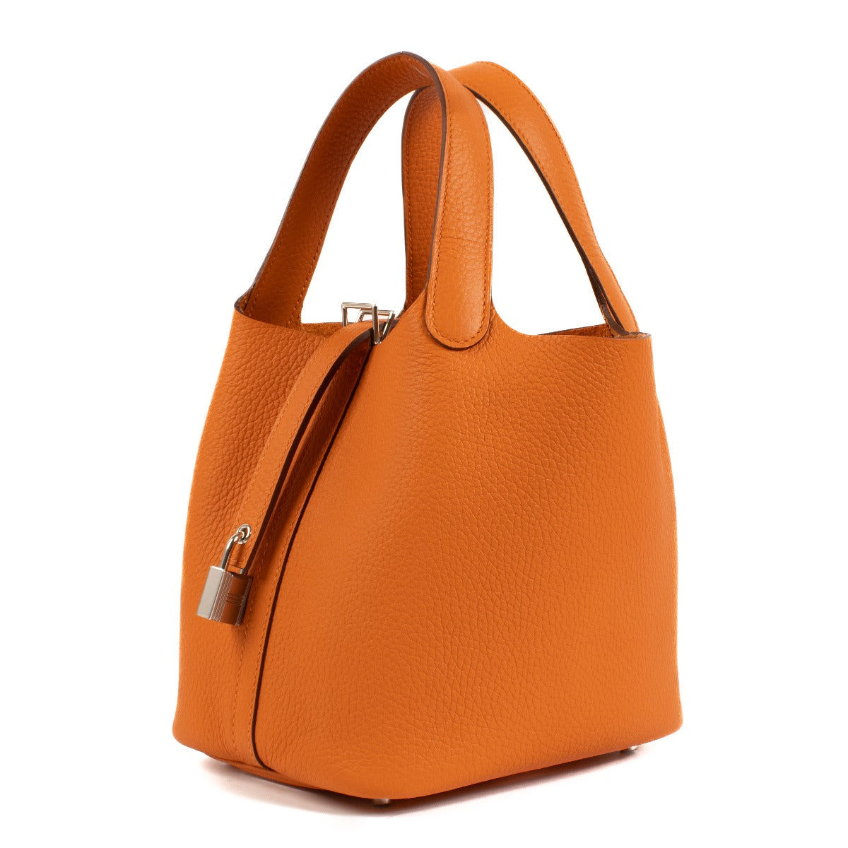 Hermès Picotin Lock 18 Oranje Clemence PHW