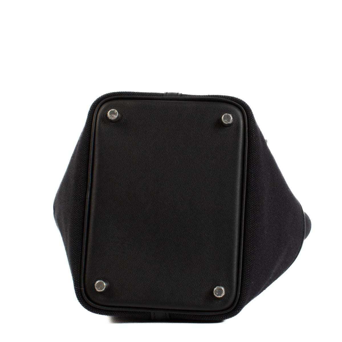 Hermès Picotin Cargo 18 Noir Toile Goeland/Swift Accastillage palladium