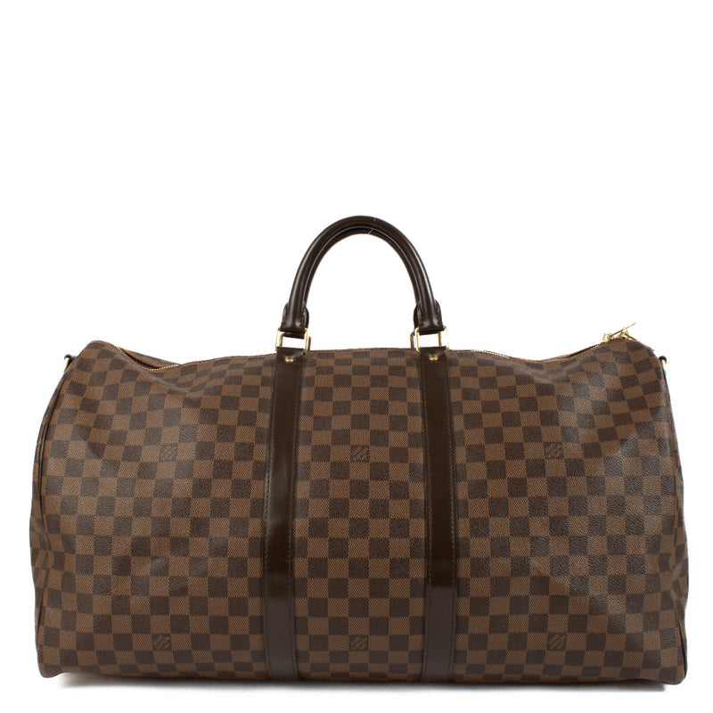 Louis Vuitton Damier Ebene Keepall 55 Bag
