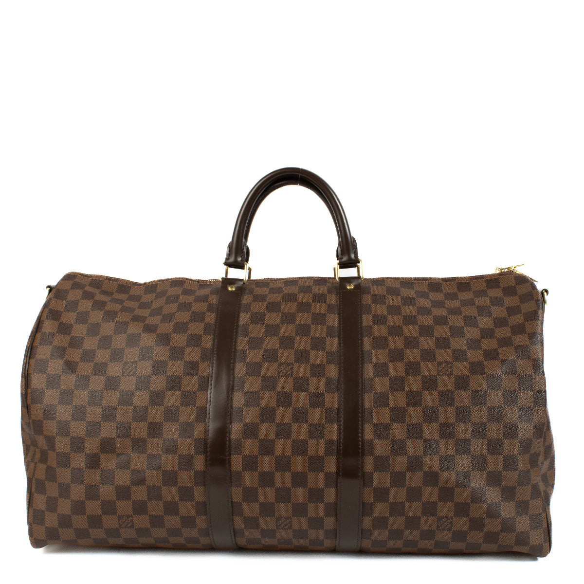 Louis Vuitton Damier Ebene Keepall 55 Tas