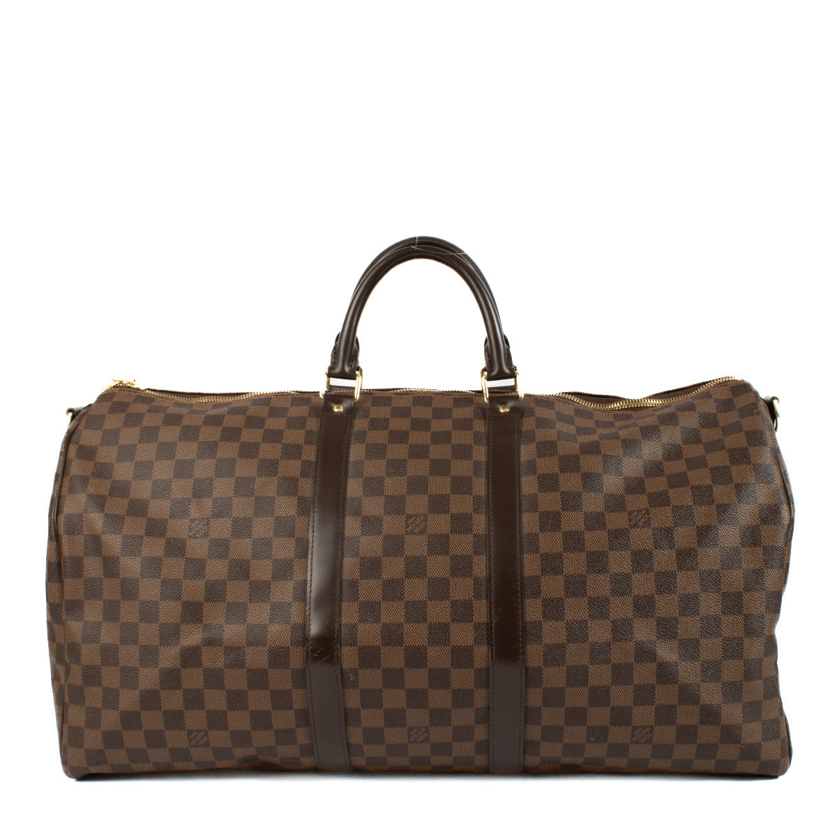 Louis Vuitton Damier Ebene Keepall 55 Tas