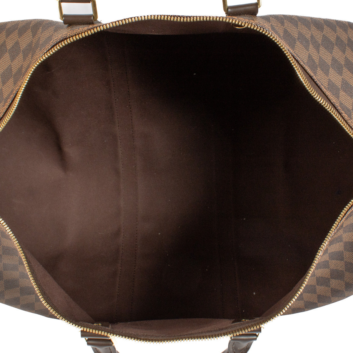 Louis Vuitton Damier Ebene Keepall 55 Tas