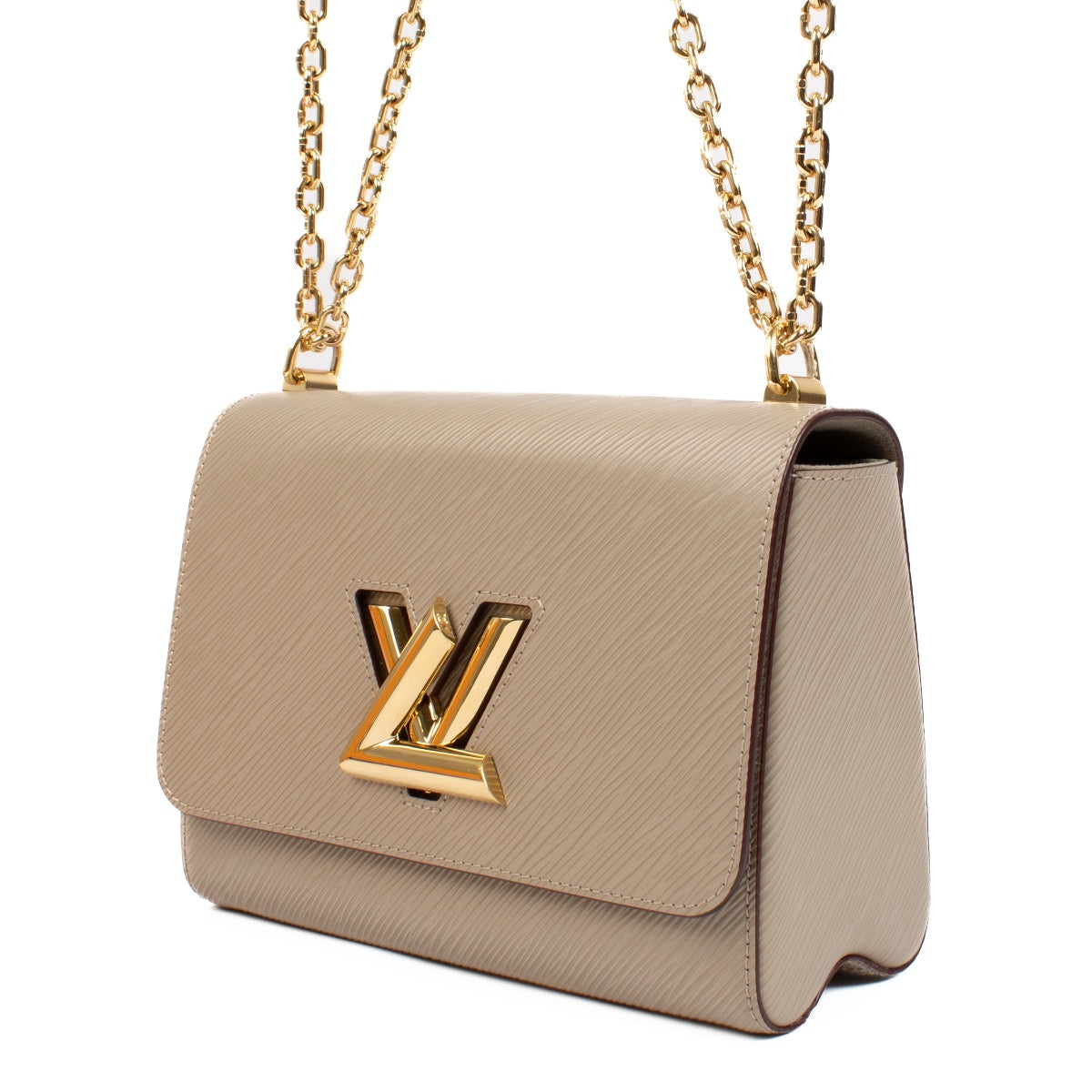 Shop safe online at Labellov in Antwerp, Brussels and Knokke this 100% authentic second hand Louis Vuitton Galet Epi Leather MM Twist. Veiling online tweedehands authentieke Louis Vuitton Galet Epi Leather MM Twist handtas kopen bij Labellov.