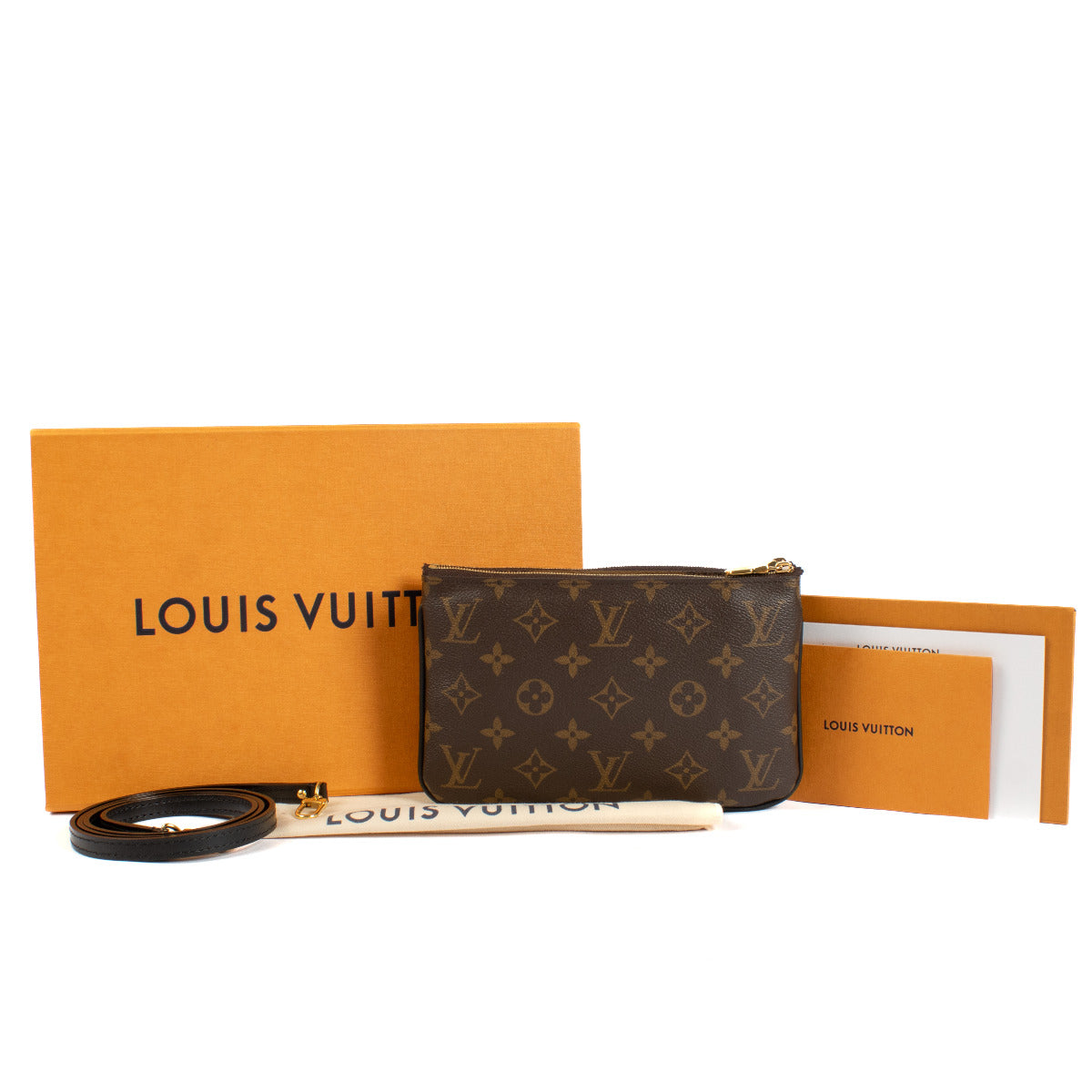 Louis Vuitton Monogram Double Zip Pochette