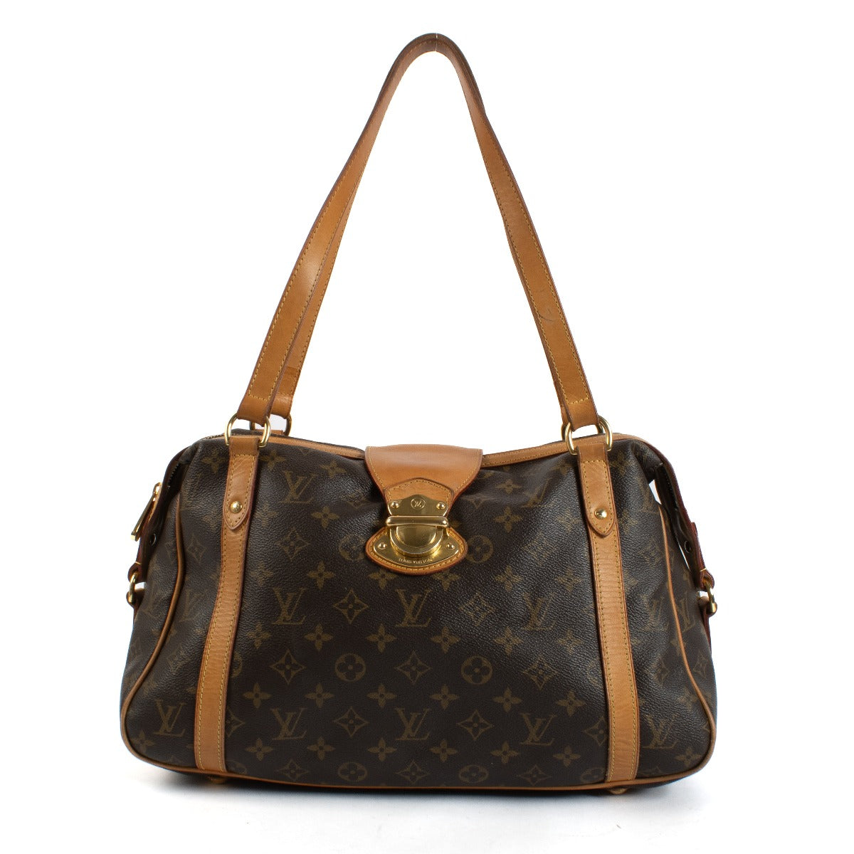Shop safe online at Labellov in Antwerp and Knokke this 100% authentic second hand Louis Vuitton Monogram Stresa Bag