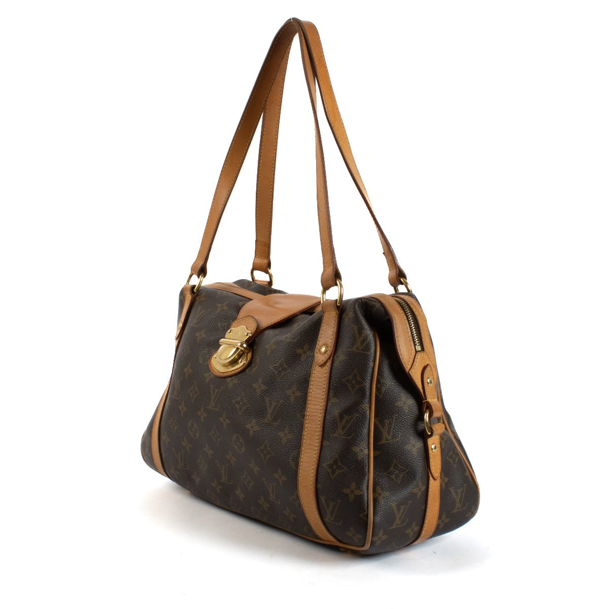 Shop safe online at Labellov in Antwerp and Knokke this 100% authentic second hand Louis Vuitton Monogram Stresa Bag