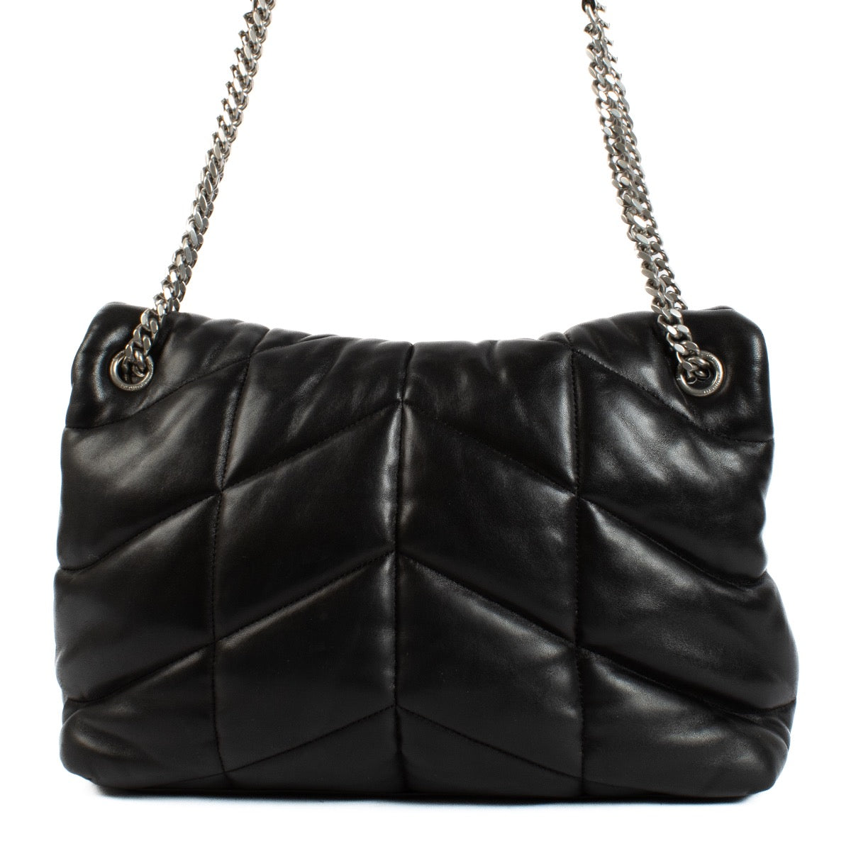 Saint Laurent Black Nappa Leather Medium Puffer Bag