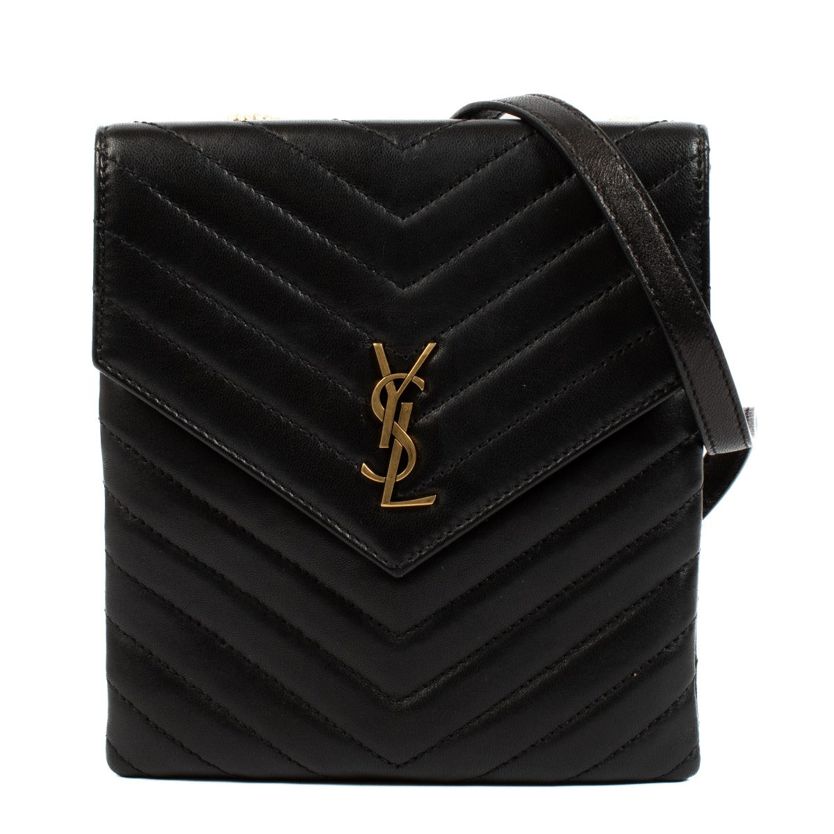 Buy 100% authentic pre loved Saint Laurent Black Double Flap Bag on Labellov.com