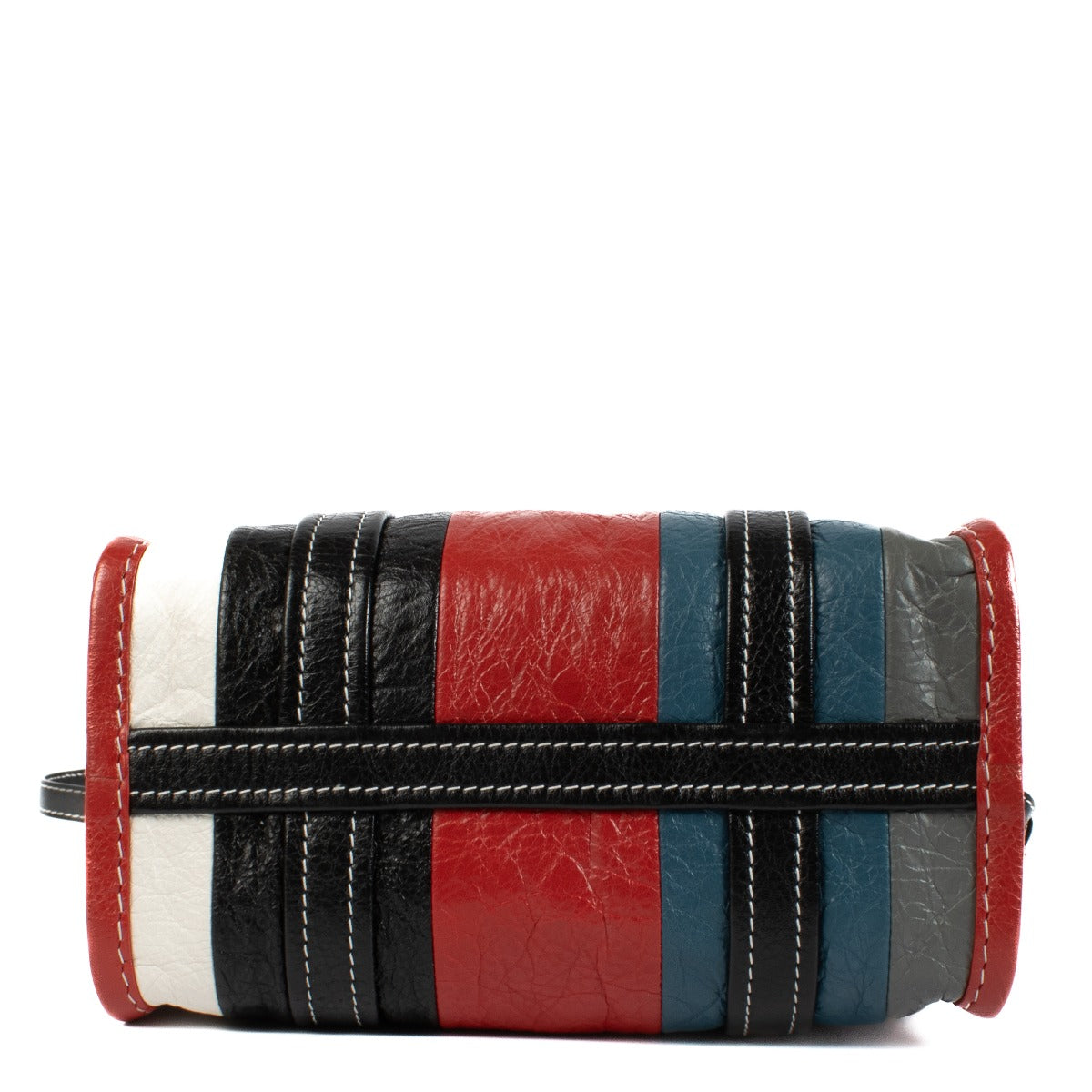 Shop 100% authentic Balenciaga Multicolor Striped Bazar XS Bag at Labellov.com.