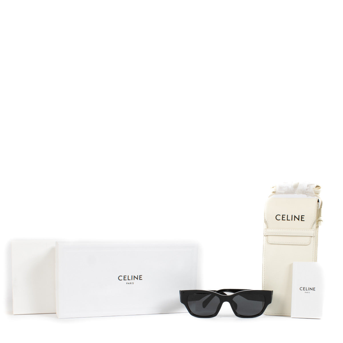 Lunettes de Soleil Céline Acétate Noir Monochromes 06