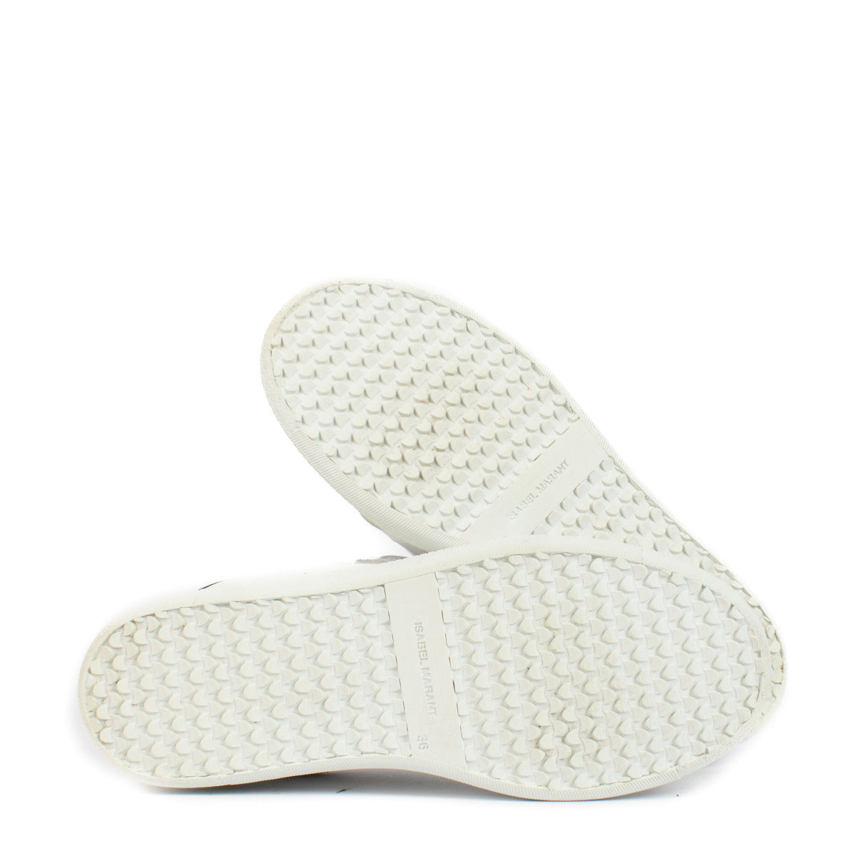 Isabel Marant White Beth Studded Low-Top Sneakers - size 36