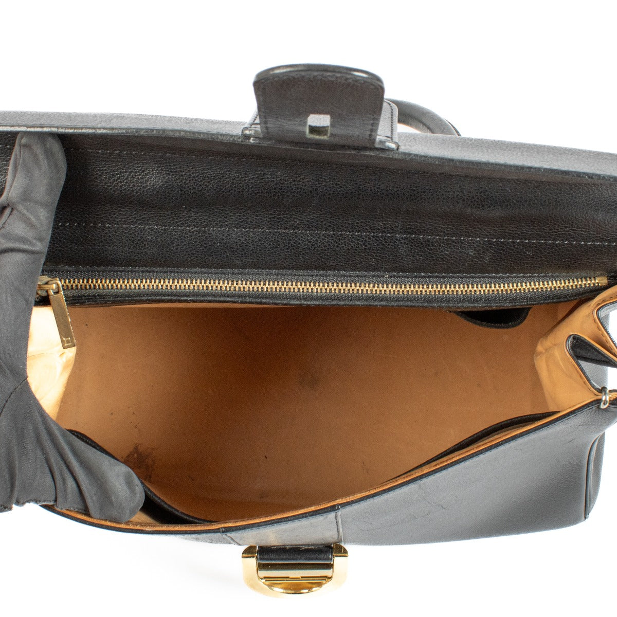 Delvaux Zwart Jumping Vintage Brillant GM