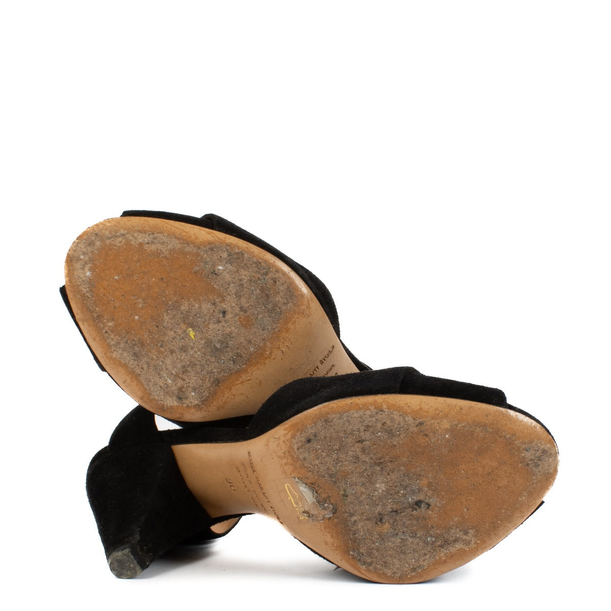 Shop 100% authentic Isabel Marant Black Meegan Sandals - Size 36 at Labellov.com.