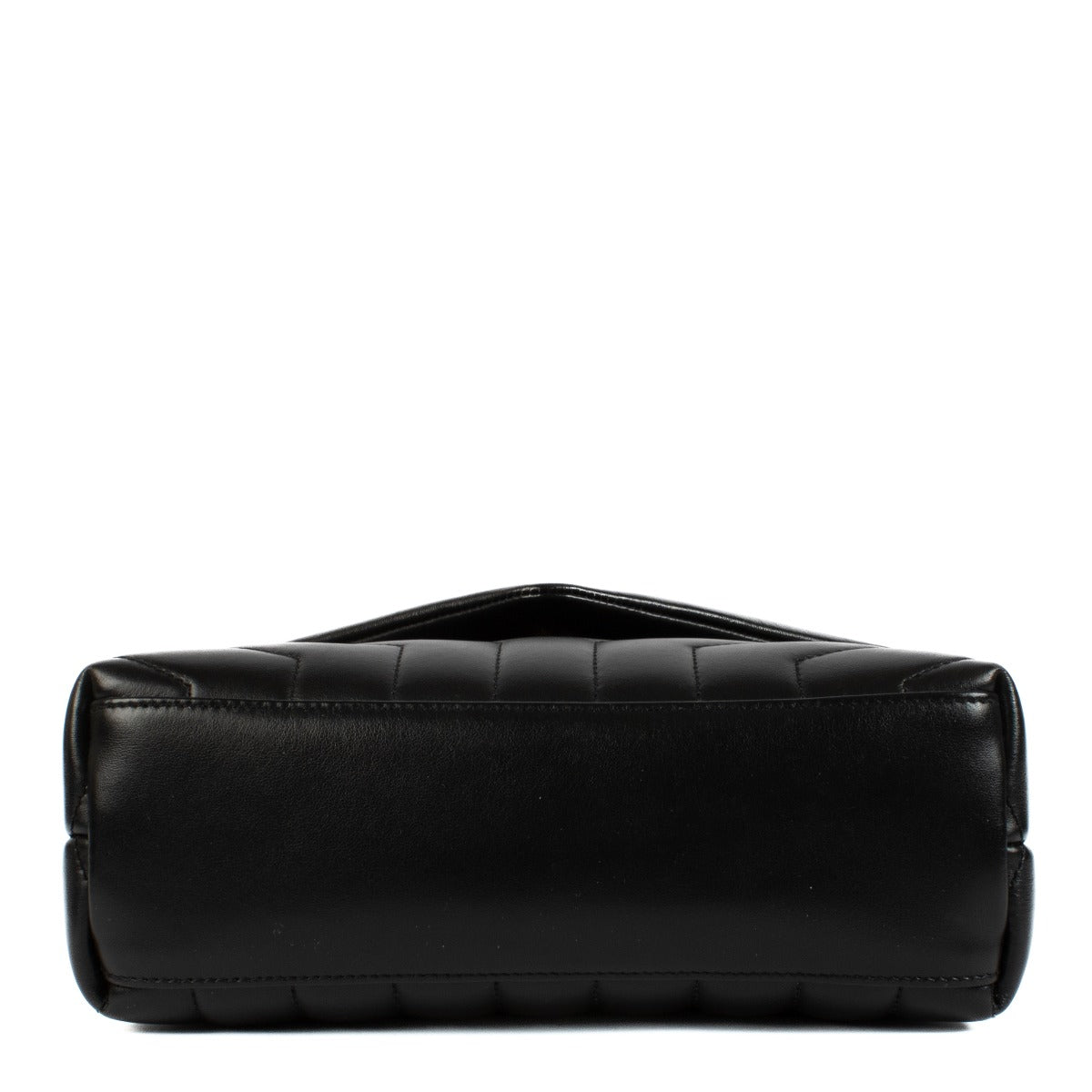 Saint Laurent Zwarte Leren LouLou Kleine Schoudertas