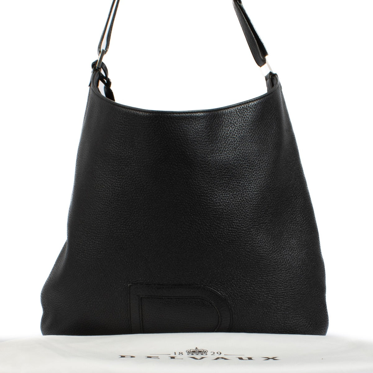 Shop safe online at Labellov in Antwerp, Brussels and Knokke this 100% authentic second hand Delvaux Black Taurillon Louise GM Bag
