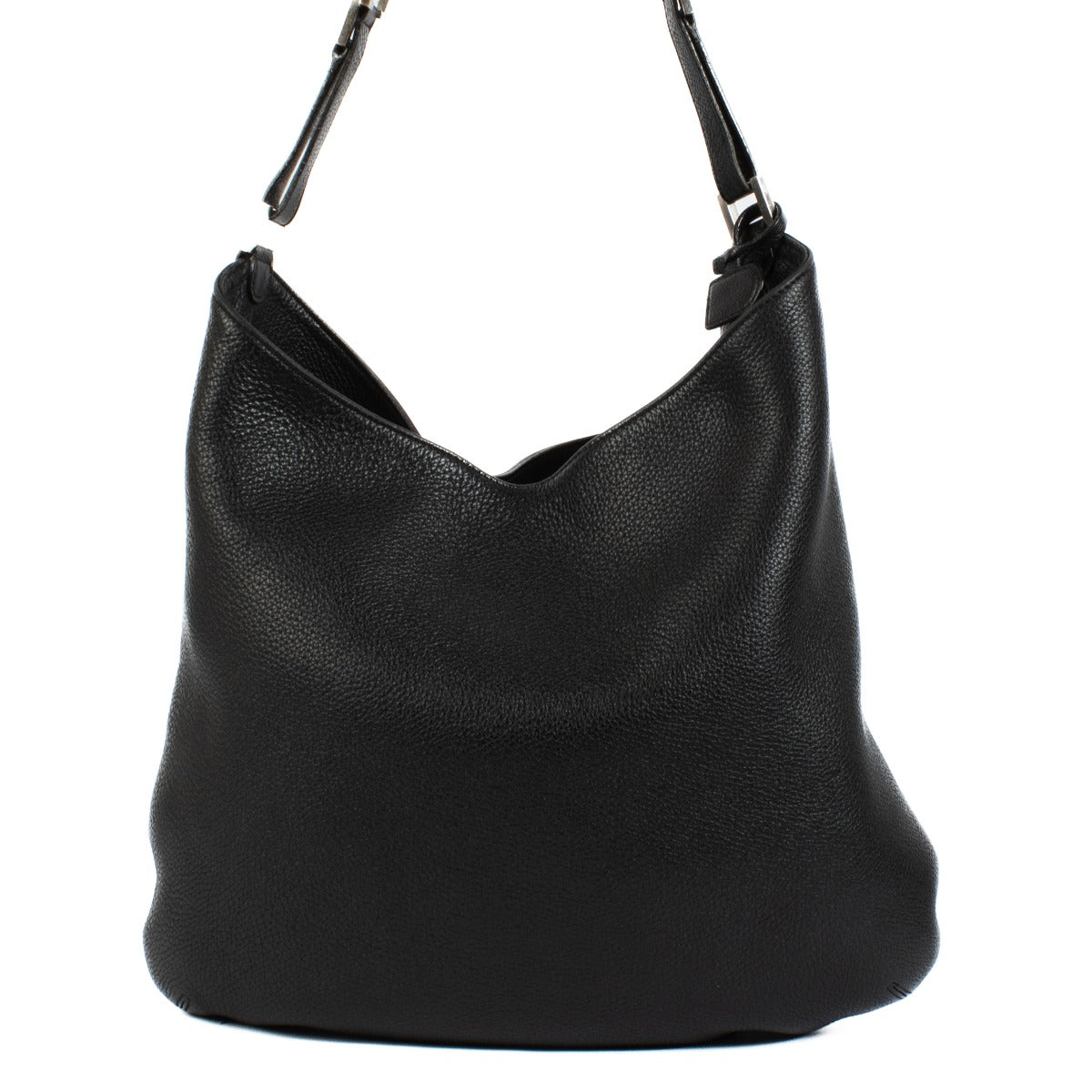 Shop safe online at Labellov in Antwerp, Brussels and Knokke this 100% authentic second hand Delvaux Black Taurillon Louise GM Bag