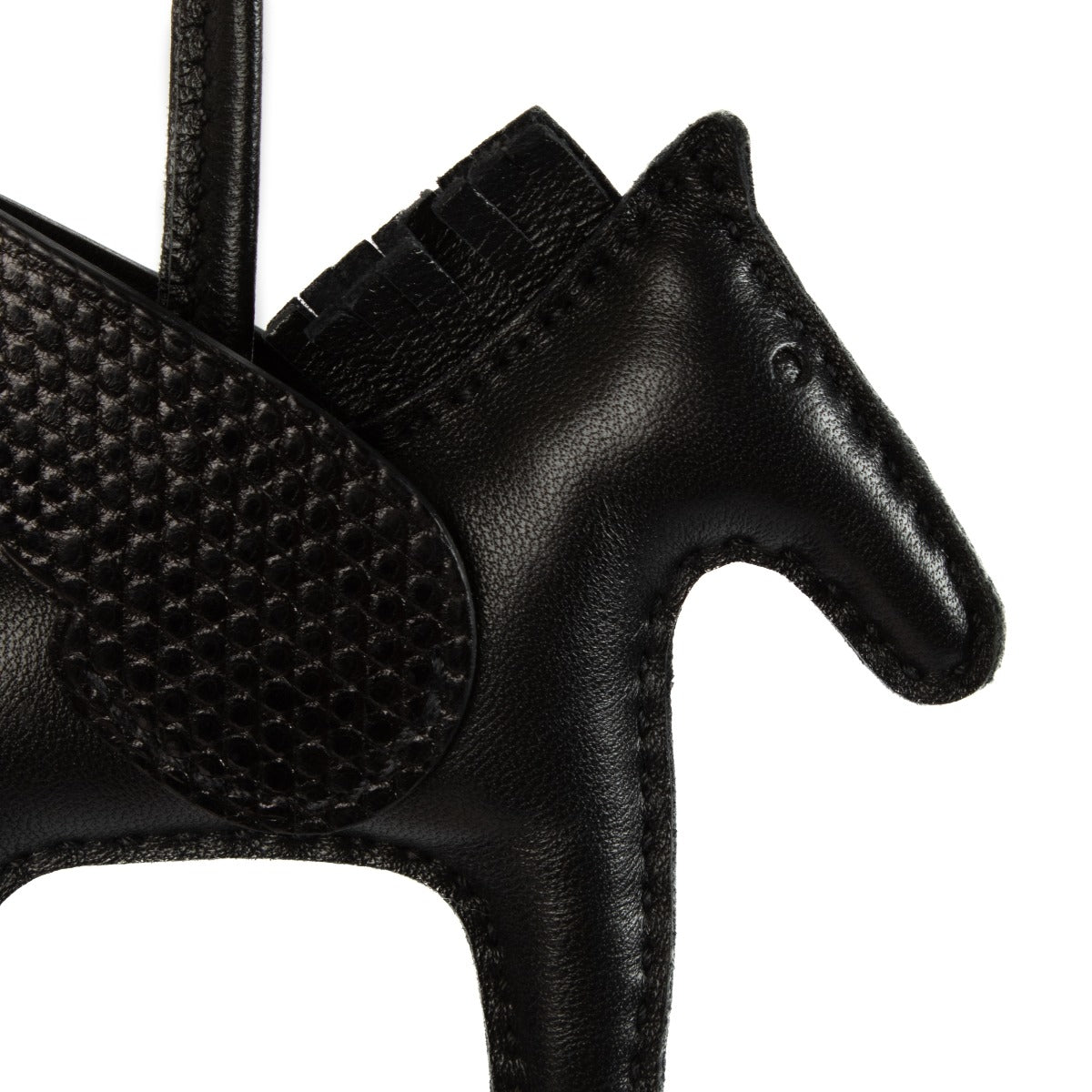 Shop 100% authentic Hermès SO Black Horse Rodeo Lizard Touch Bag Charm PM at Labellov.com.