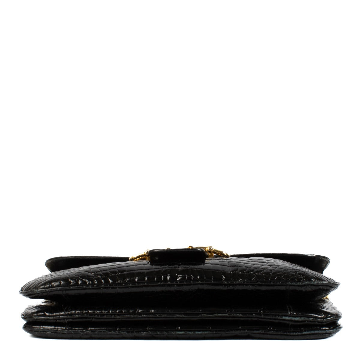 Shop 100% authentic Celine Black Crocodile Bandoulière Shoulder Bag at Labellov.com.