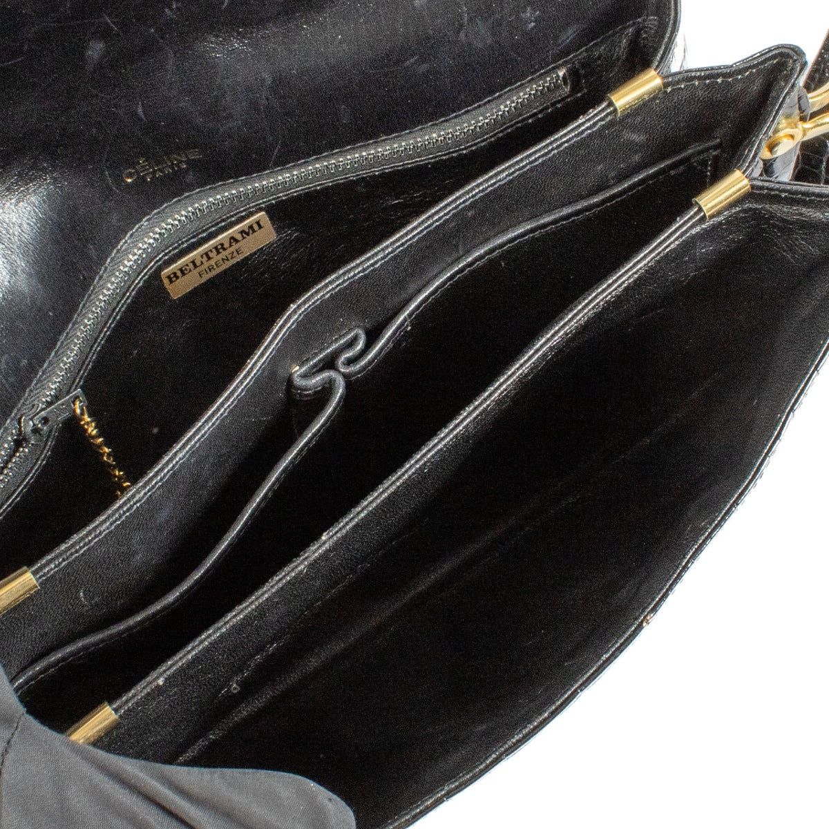 Shop 100% authentic Celine Black Crocodile Bandoulière Shoulder Bag at Labellov.com.