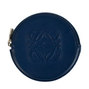 Shop safe online at Labellov in Antwerp, Brussels and Knokke this 100% authentic second hand Loewe Blue Leather Round Coin Purse