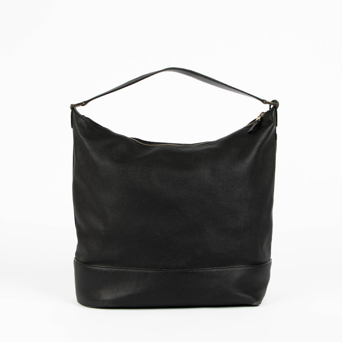 Authentic pre-loved Delvaux Black Leather Every D Hobo Shoulder Bag on Labellov.com