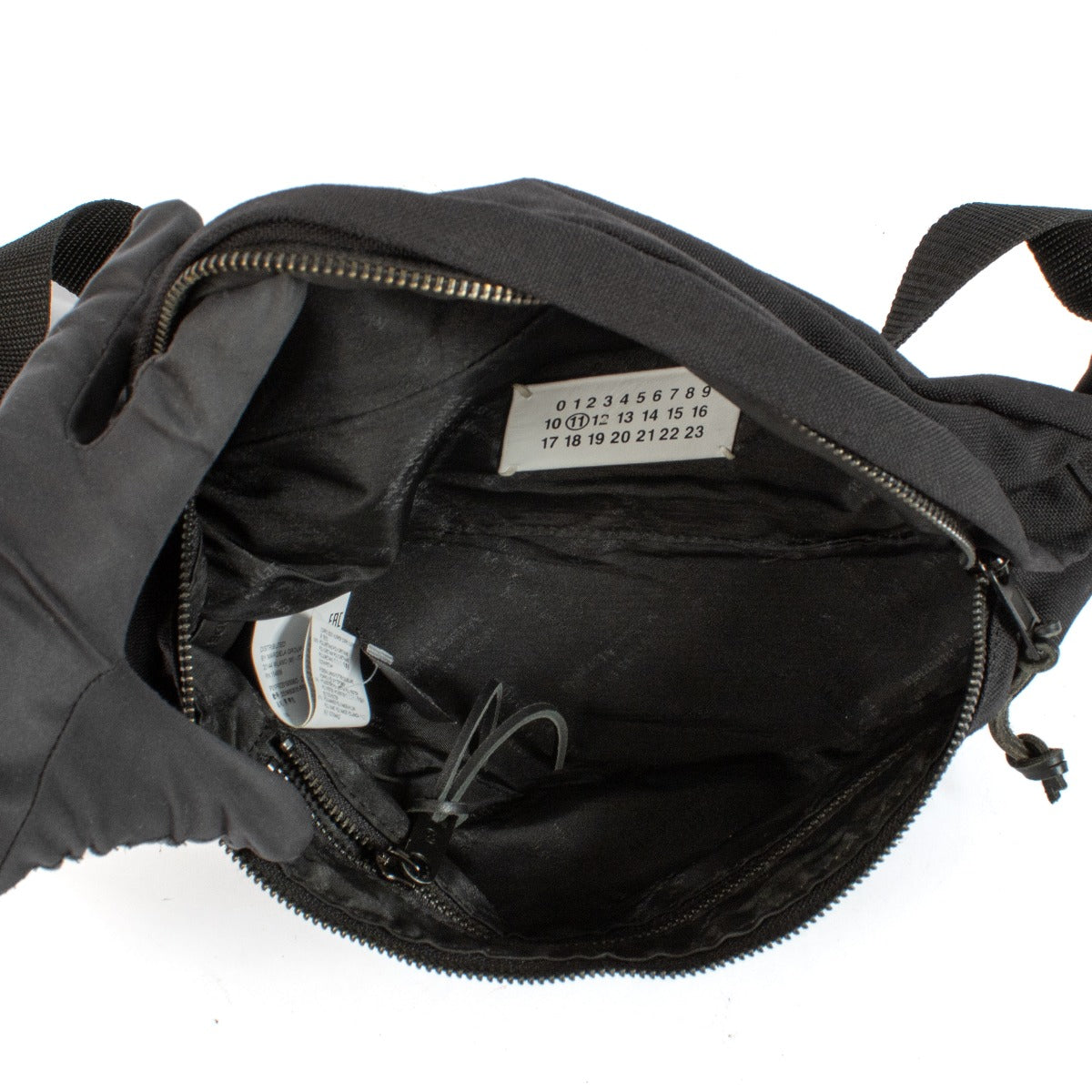 Shop safe online at Labellov in Antwerp, Brussels and Knokke this 100% authentic second hand Maison Margiela Black Canvas Crossbody Bag