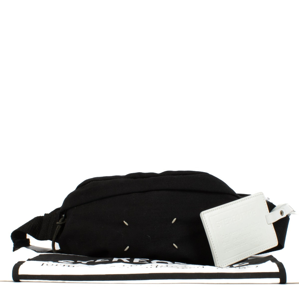 Shop safe online at Labellov in Antwerp, Brussels and Knokke this 100% authentic second hand Maison Margiela Black Canvas Crossbody Bag