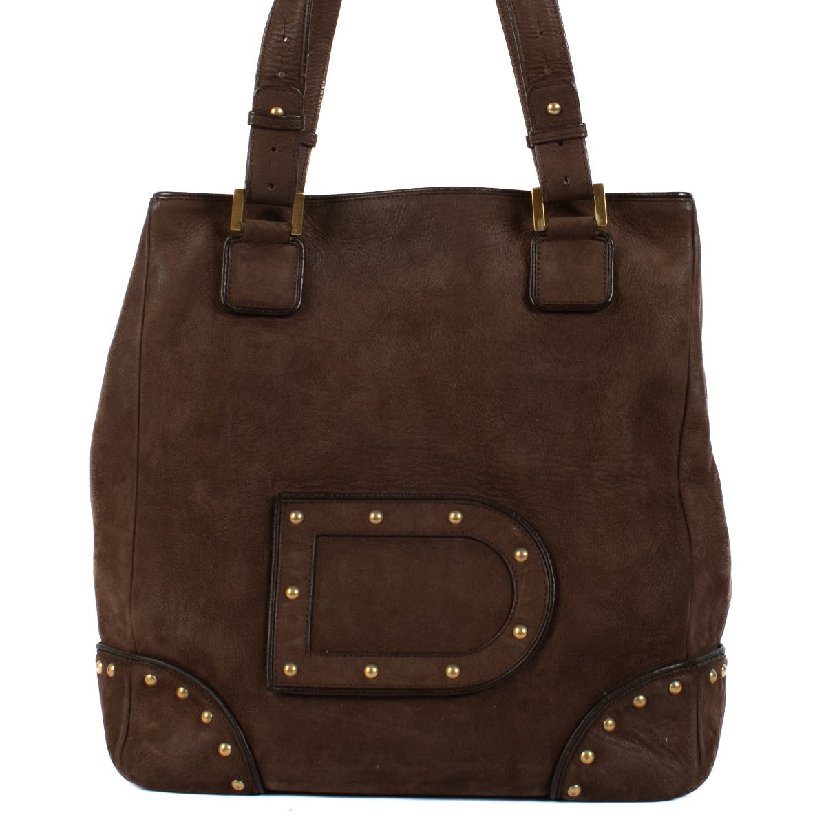 Shop safe online at Labellov in Antwerp, Brussels and Knokke this 100% authentic second hand Delvaux Brown Nubuck Tote Bag