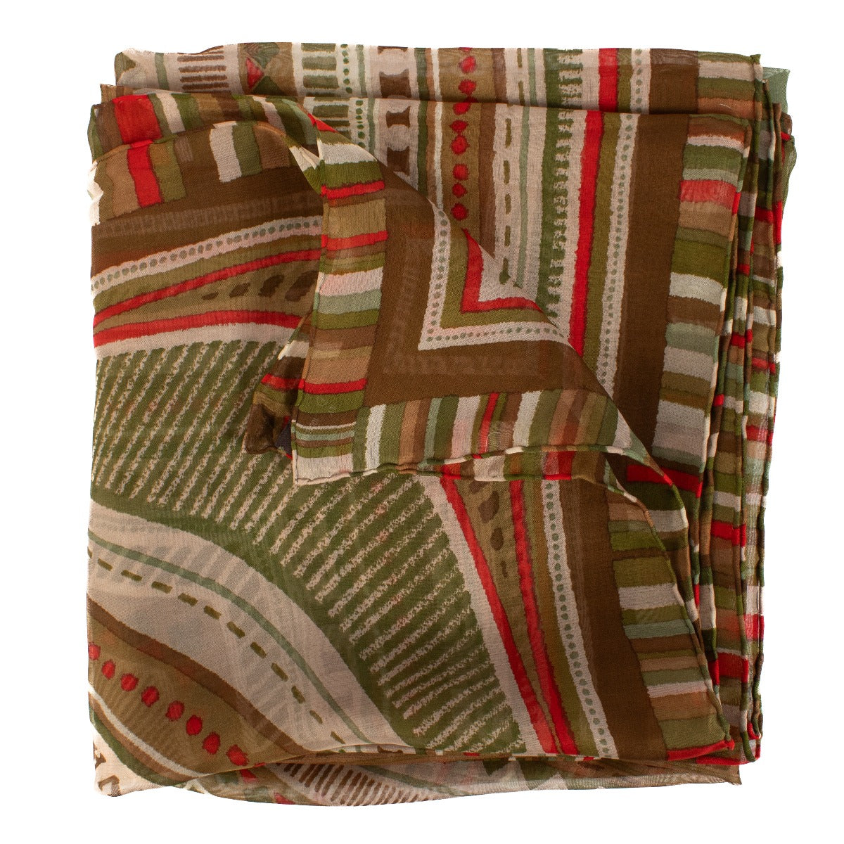 Shop 100% authentic Delvaux Khaki Le Regard Mousseline Carré Scarf at Labellov.com.