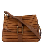 Shop 100% authentic Delvaux Fauve Toile Nuance Givry MM Baudrier Bag at Labellov.com.