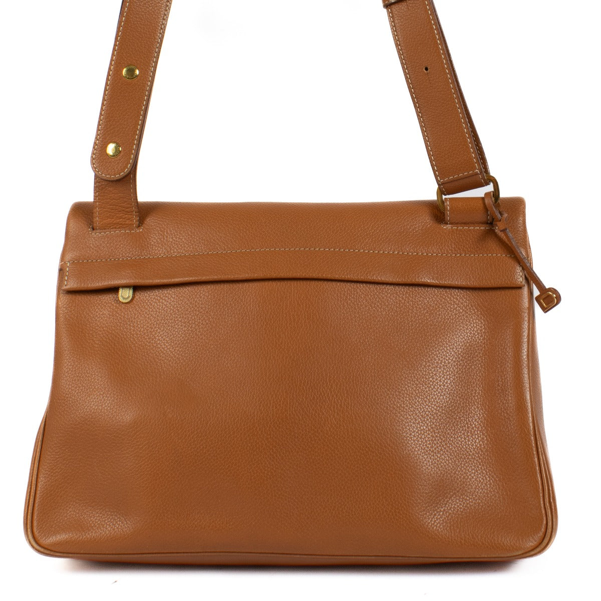 Delvaux Camel Leather Relais Bag