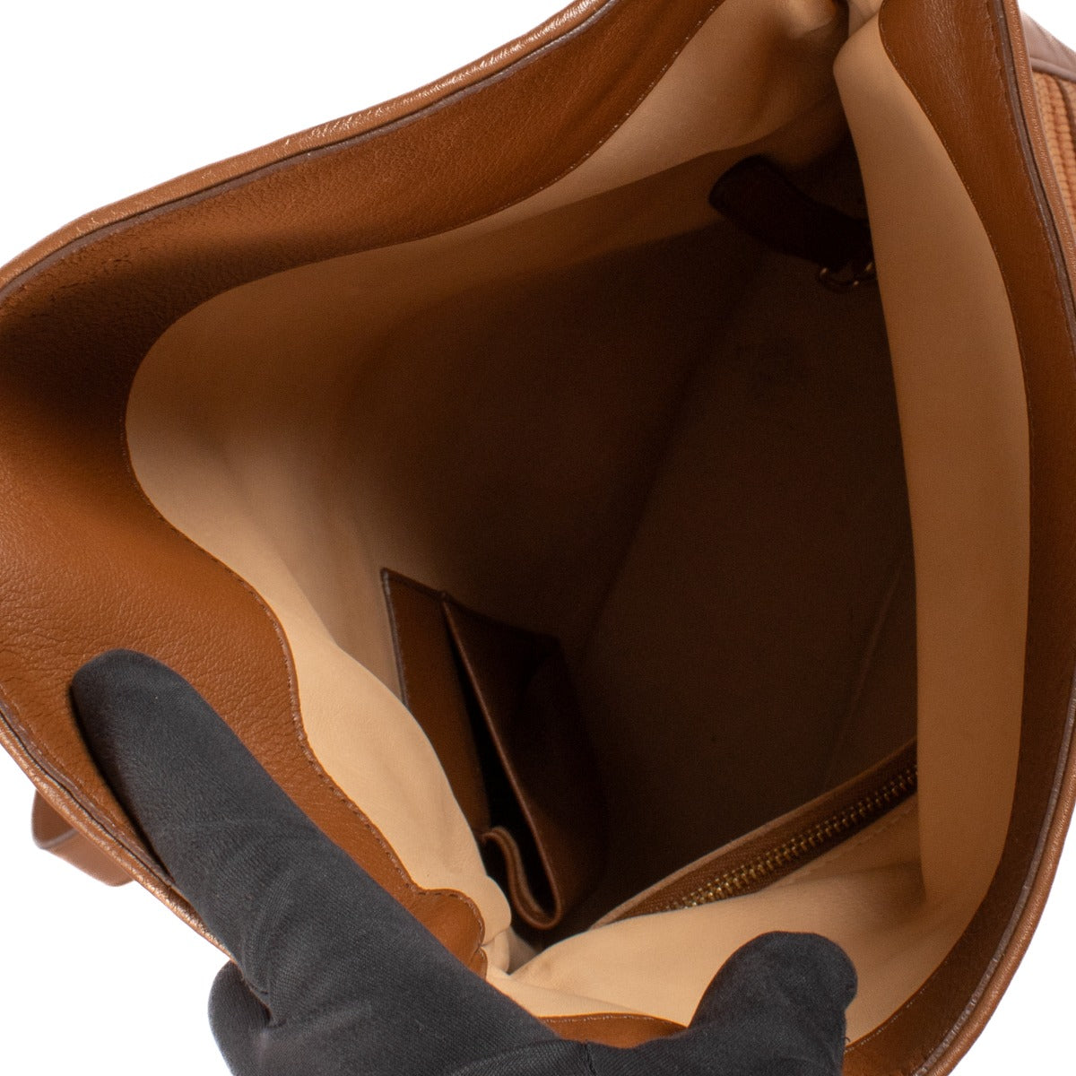 Shop 100% authentic Delvaux Fauve Toile Nuance Givry MM Baudrier Bag at Labellov.com.