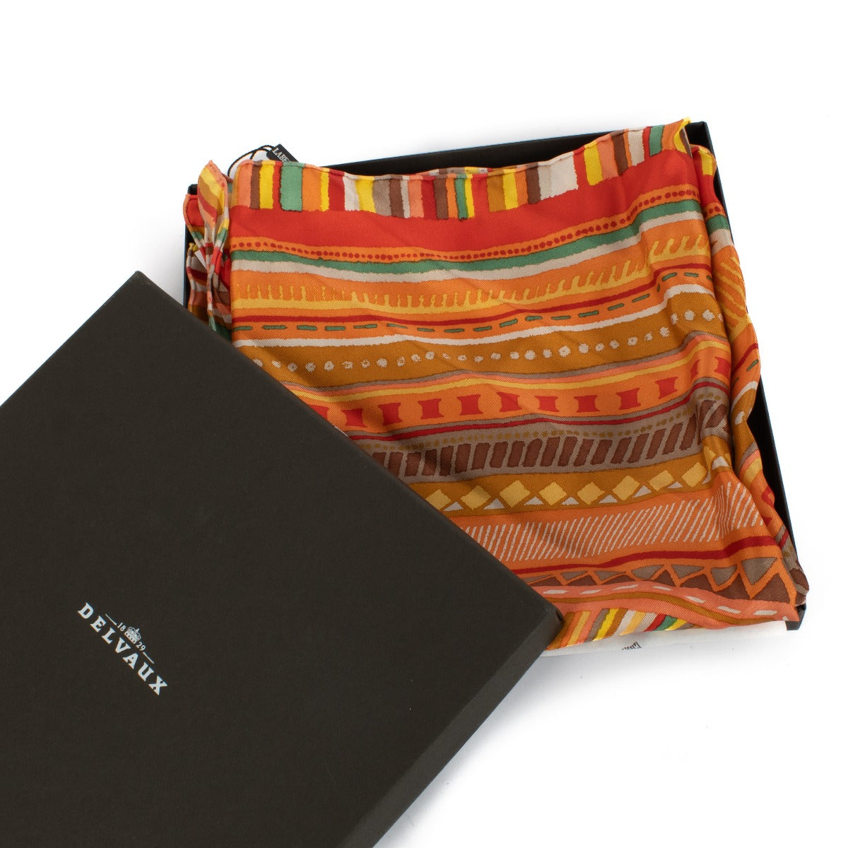 Delvaux Sunset Le Regard Twill de Soie Carré Sjaal