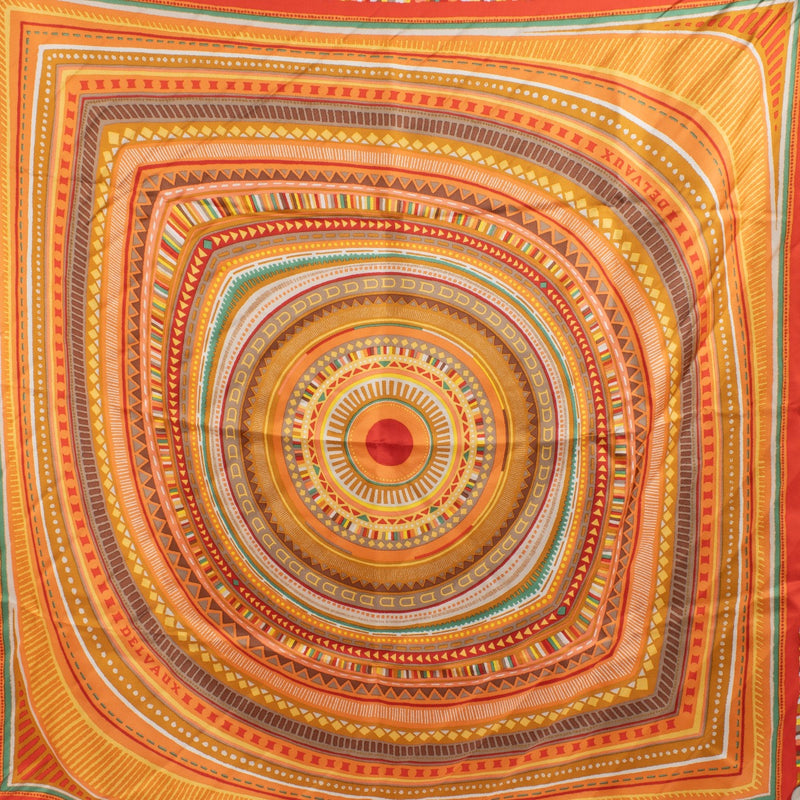 Delvaux Sunset Le Regard Twill de Soie Carré Scarf