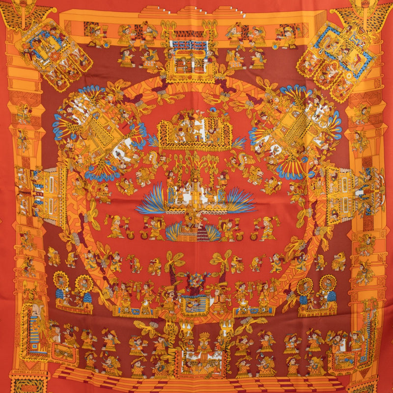 Shop saf online at Labellov in Antwerp, brussels and Knokke this 100% authentic second hand Hermès Multicolor Silk Astres Et Soleils Carré 90 Scarf