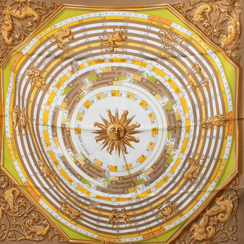 Hermès Dies Et Hore Silk 90 Scarf