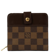 Shop safe online at Labellov in Antwerp, Brussels and Knokke this 100% authentic second hand Louis Vuitton Damier Ebene Compact Wallet