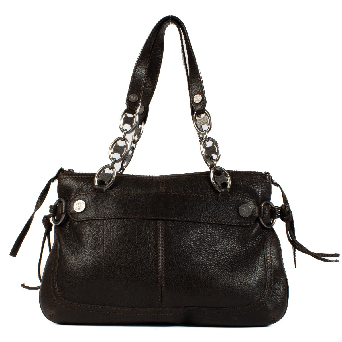 Shop safe online at Labellov in Antwerp, Brussels and Knokke this 100% authentic second hand Celine Brown Leather Shoulder Bag