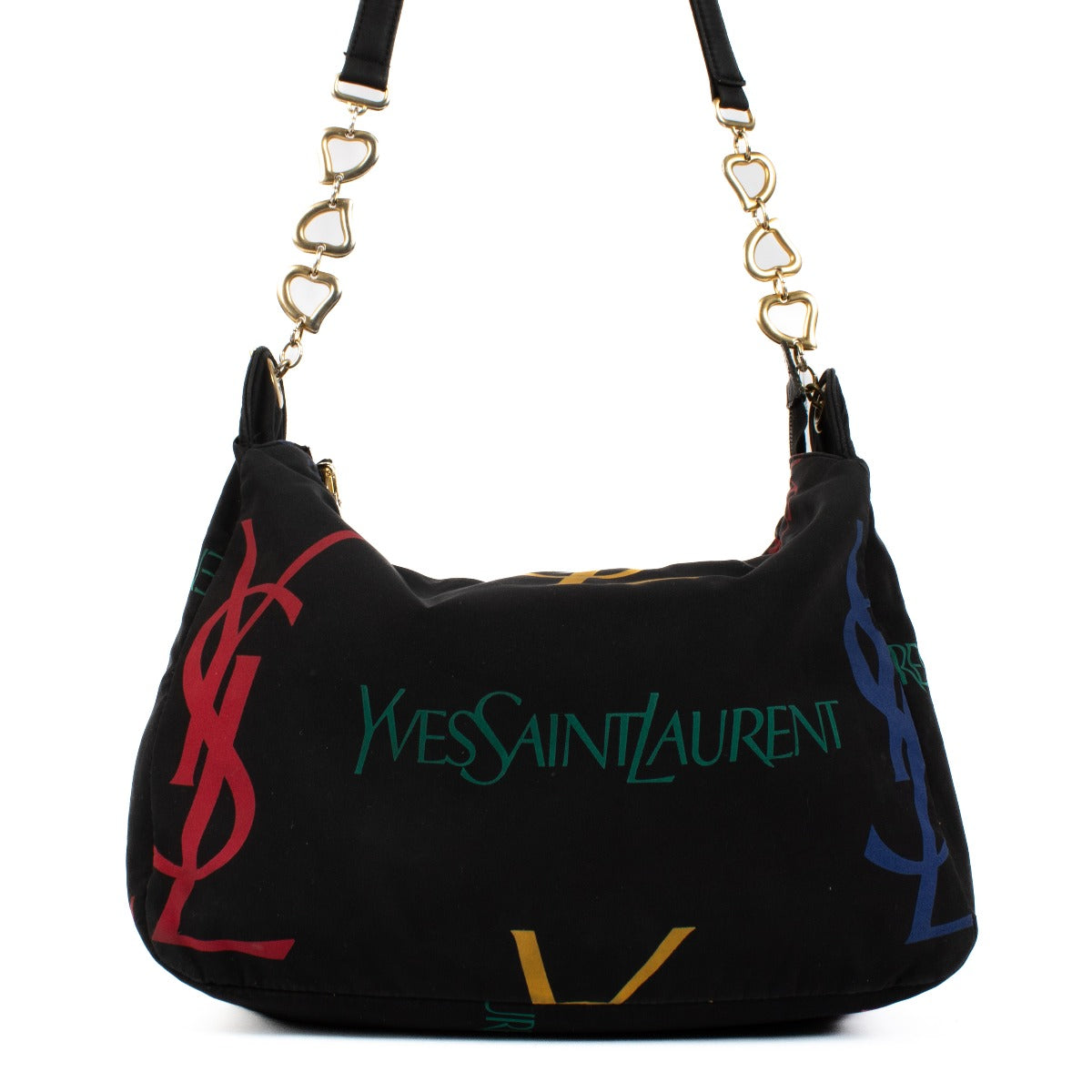 Shop safe online at Labellov in Antwerp, Brussels and Knokke this 100% authentic second hand Saint Laurent Black Toile Shoulder Bag