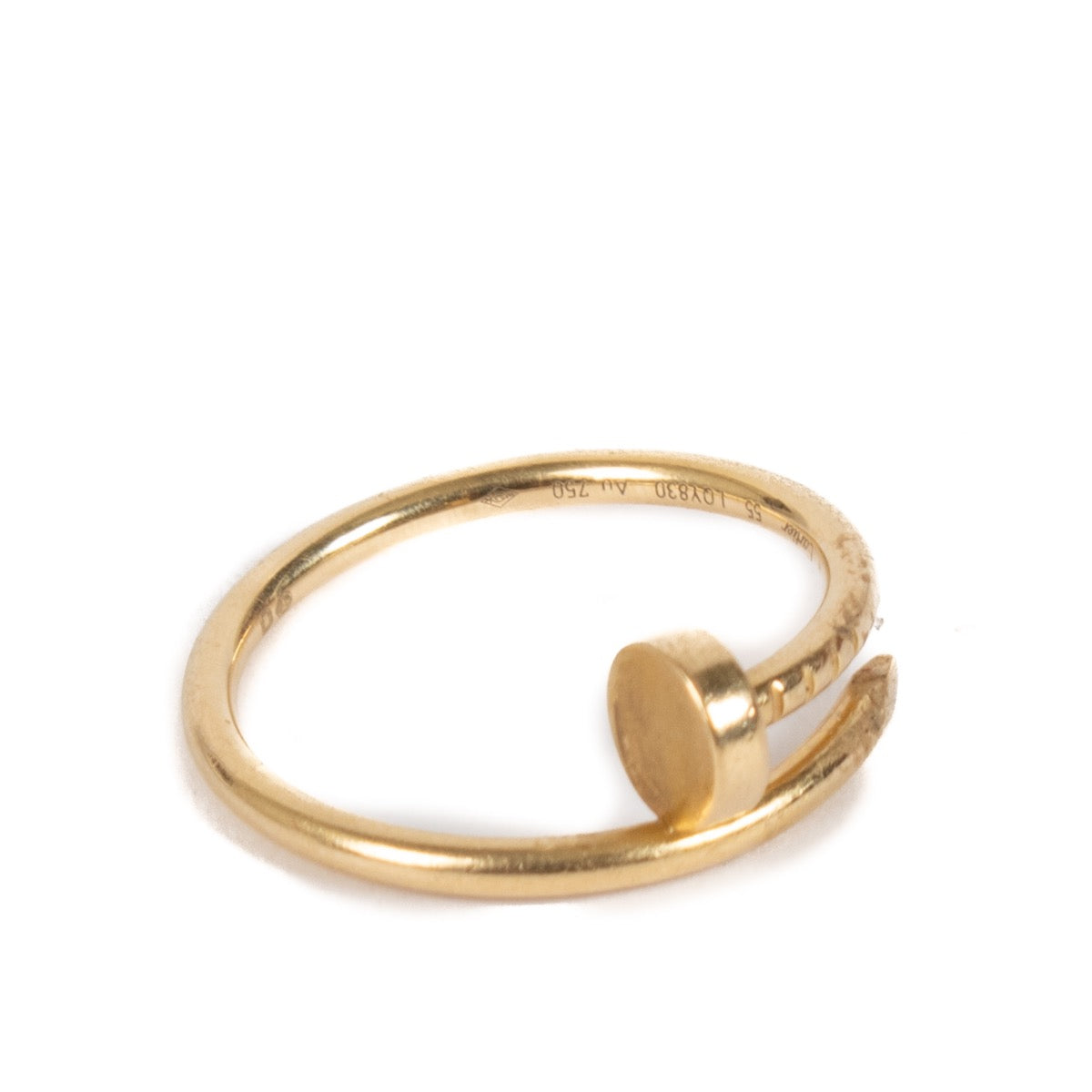 Shop safe online at Labellov in Antwerp, Brussels and Knokke this 100% authentic second hand Cartier Gold Small Juste Un Clou Ring - size 57