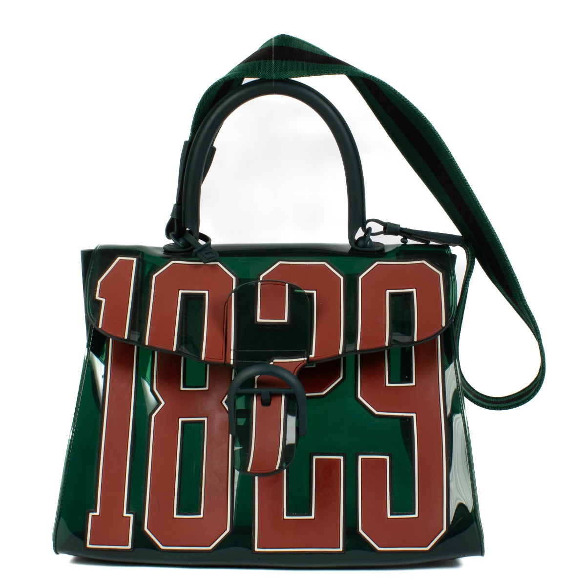 Shop safe online at Labellov in Antwerp, Brussels and Knokke this 100% authentic second hand Delvaux Green Limited Edition Hero Brillant