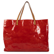 Louis Vuitton Red Monogram Vernis Reade GM Bag