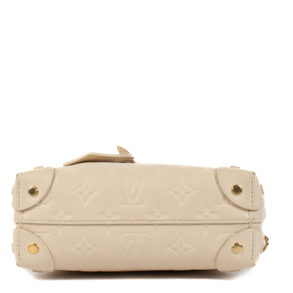 Shop safe online at Labellov in Antwerp, Brussels and Knokke this 100% authentic second hand Louis Vuitton Neige Monogram Empreinte Petite Malle Souple Bag