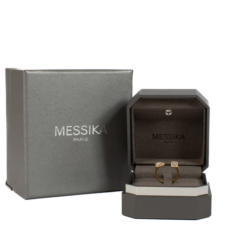 Messika Yellow Gold/Diamond My Twin Toi & Moi Ring - Size 53.5