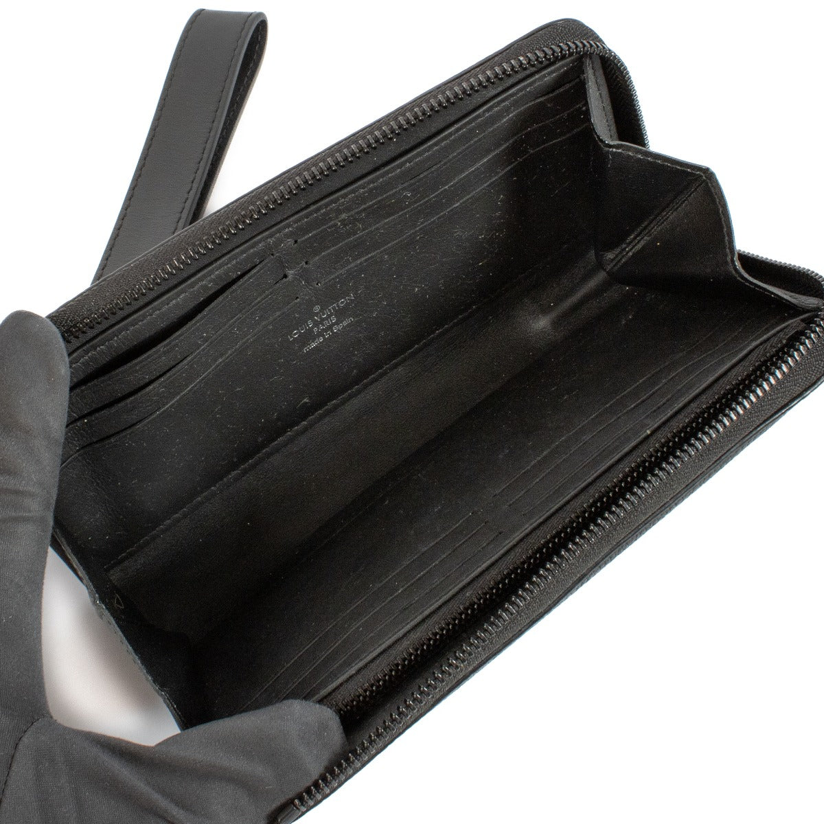 Portefeuille long Louis Vuitton Zippy Aerogram noir