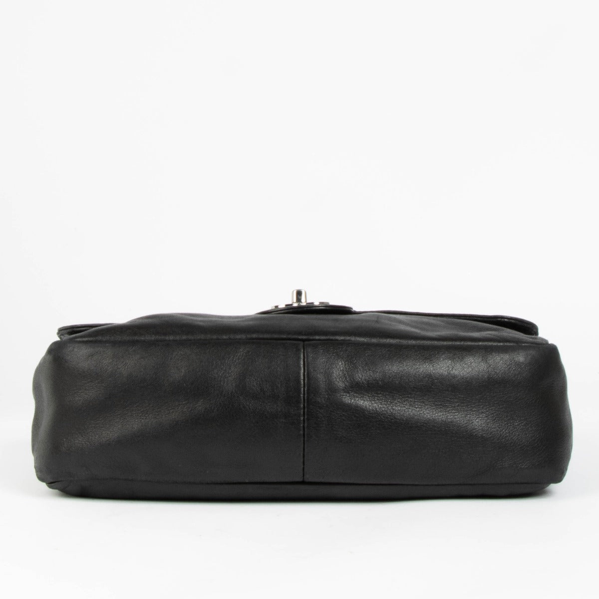 Authentic pre-loved Chanel Black Lambskin Chain Flap Shoulder Bag on Labellov.com