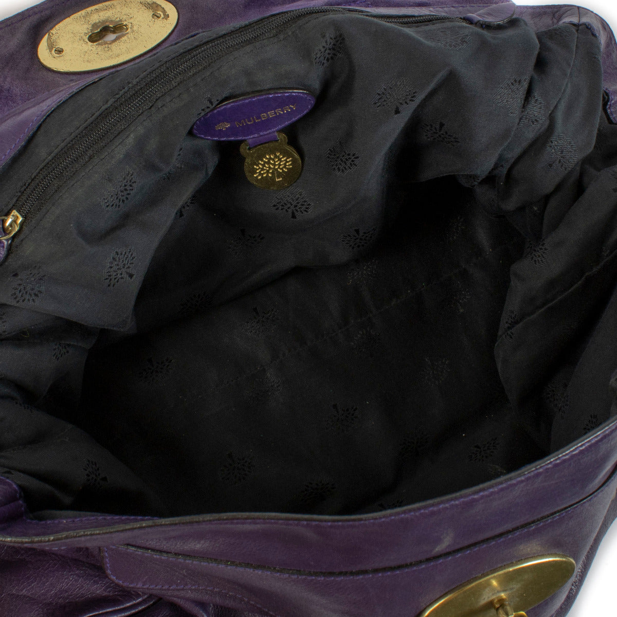 Mulberry Purple Alexa Shoulder Bag