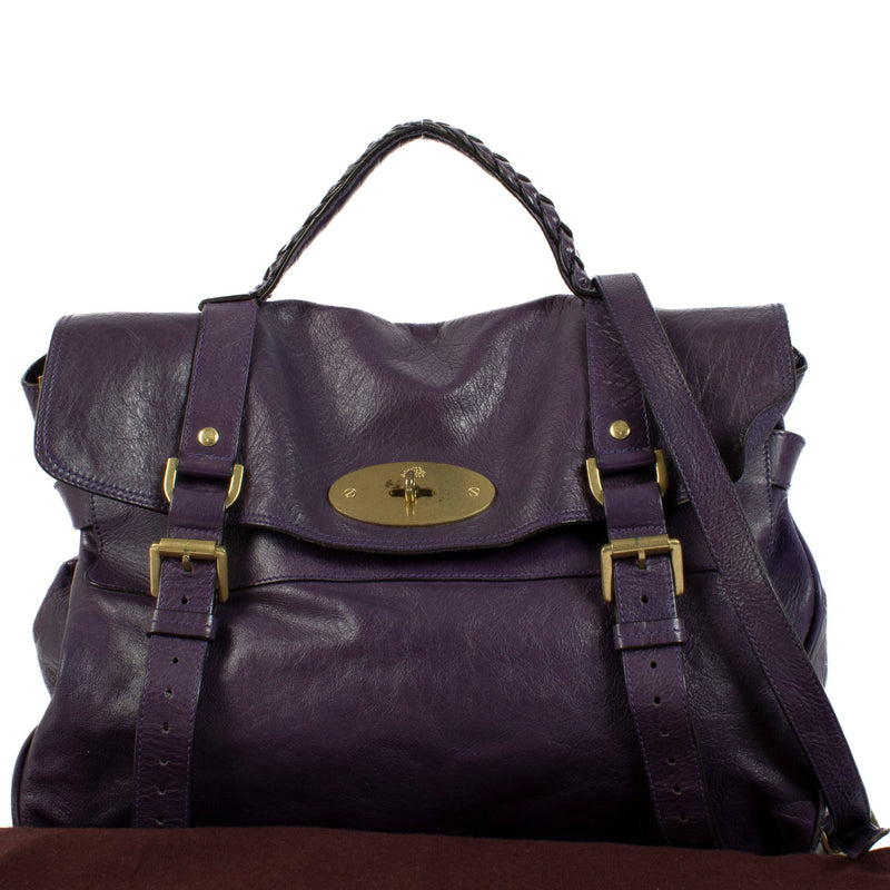 Mulberry Purple Alexa Shoulder Bag aan de beste prijs bij Labellov tweedehands luxe in Antwerpen, Knokke, Brussel