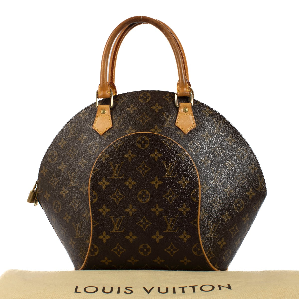 Shop safe online at Labellov in Antwerp, Brussels and Knokke this 100% authentic second hand Louis Vuitton Monogram Canvas Ellipse MM Top Handle Bag